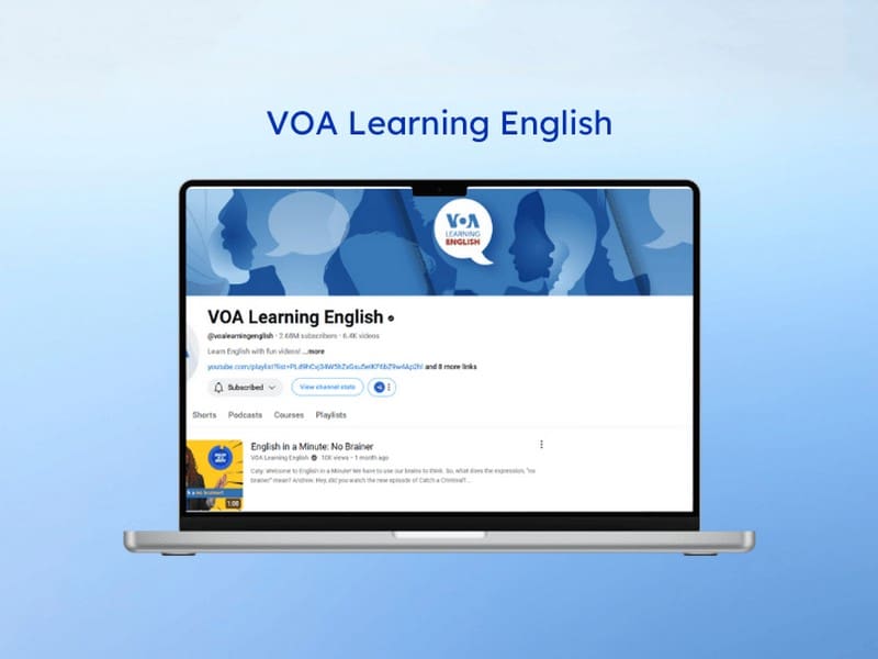 Web học tiếng Anh cho người mất gốc: VOA Learning English