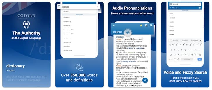 Oxford Dictionary - App tự học tiếng Anh cho người mới bắt đầu